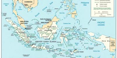 Iacarta, indonesia mapa do mundo