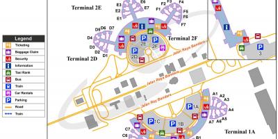 Soekarno hatta aeroporto internacional mapa