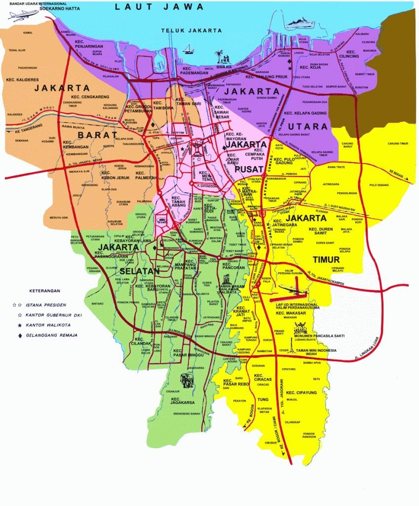 Iacarta atraccións turísticas mapa