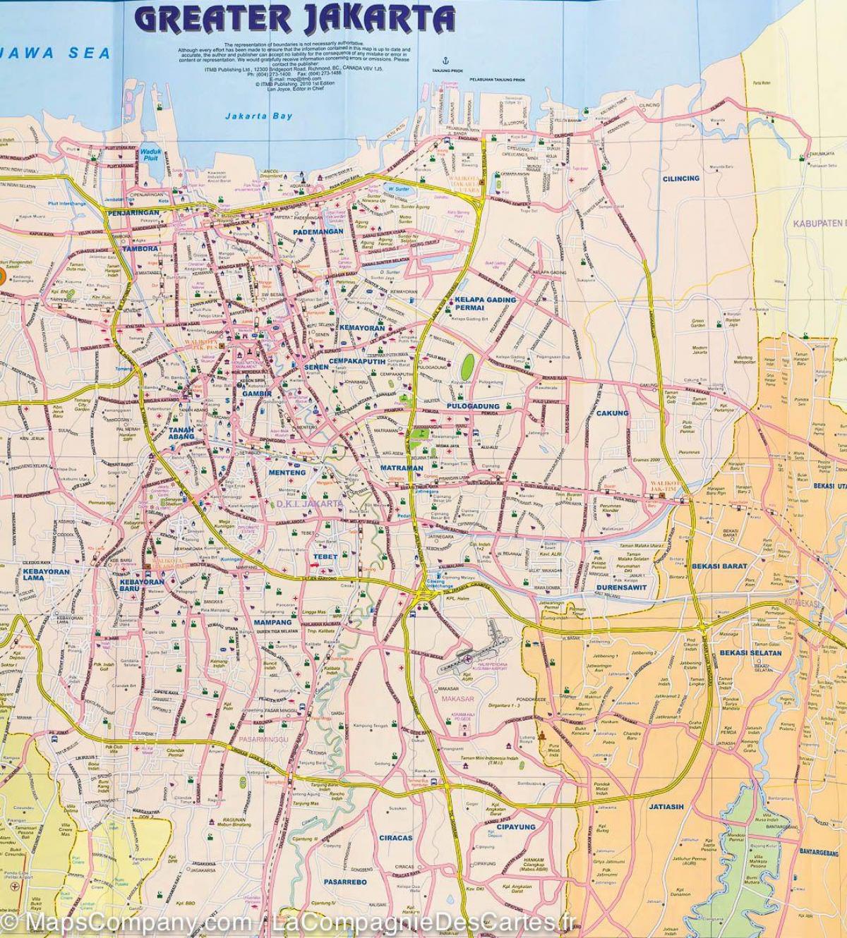 mapa de rúa Iacarta