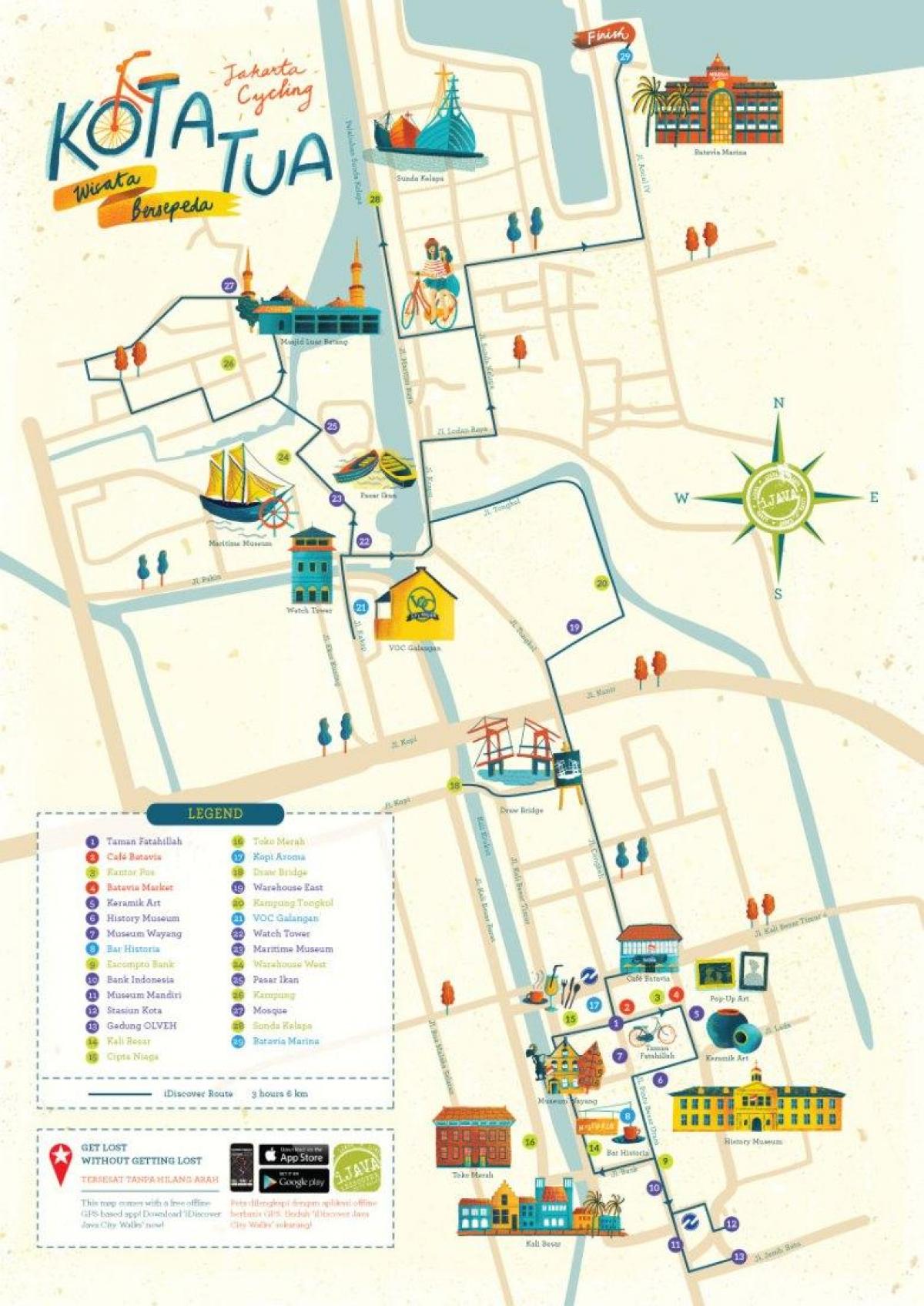 mapa de kota Iacarta