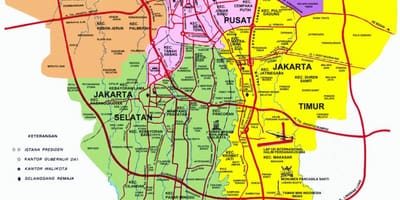 Mapa de Iacarta atraccións