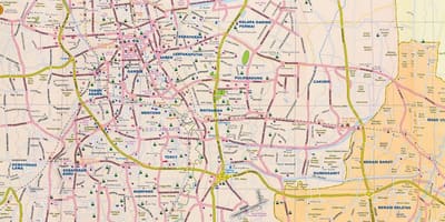 Mapa de rúa Iacarta