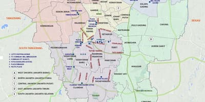 Cidade Capital de indonesia mapa